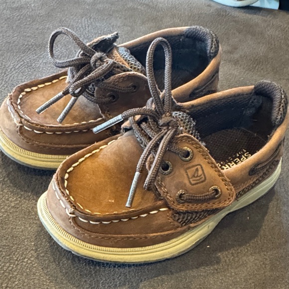 Sperry Brown Moccasin Boat Shoes - Picture 1 of 4